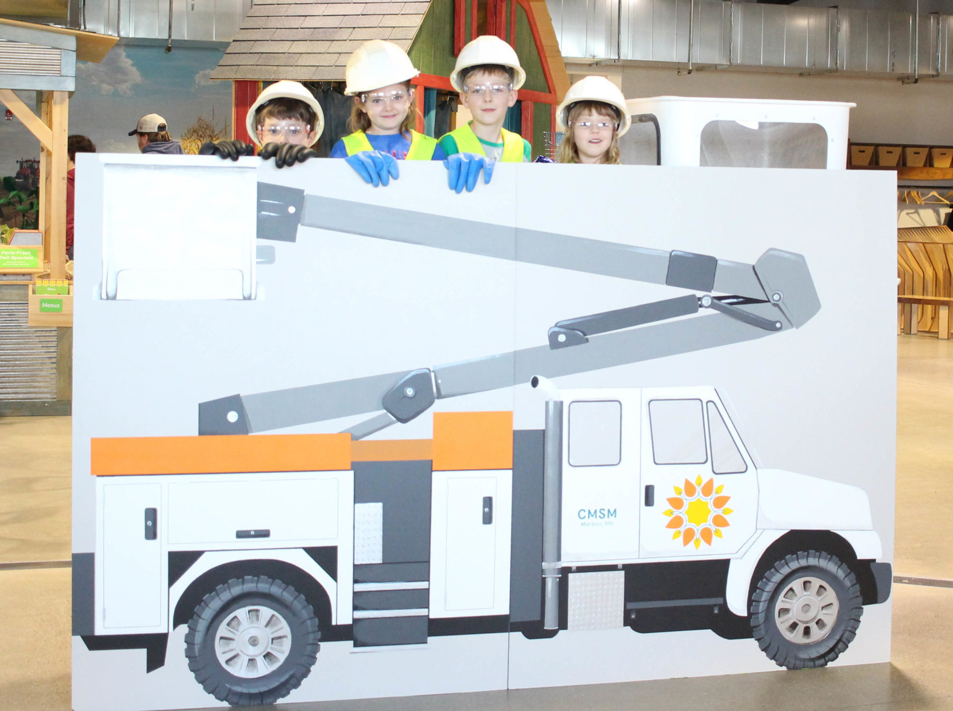 Be a Lineman in the Energy Exhibit at the Children's Museum of Southern Minnesota