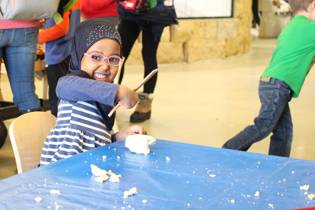 Molding-Play-Doh-in-the-Kato-Enginerring-Explorers-Lab-Makers-Space-Childrens-Museum-Mankato