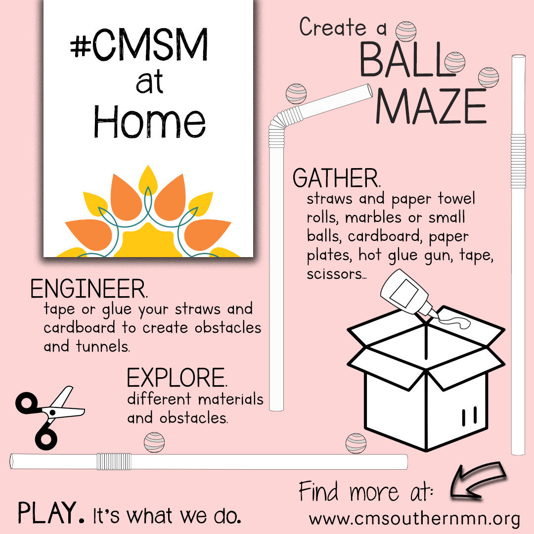 Ball Maze activity for kids from the Children's Museum of Southern Minnesota