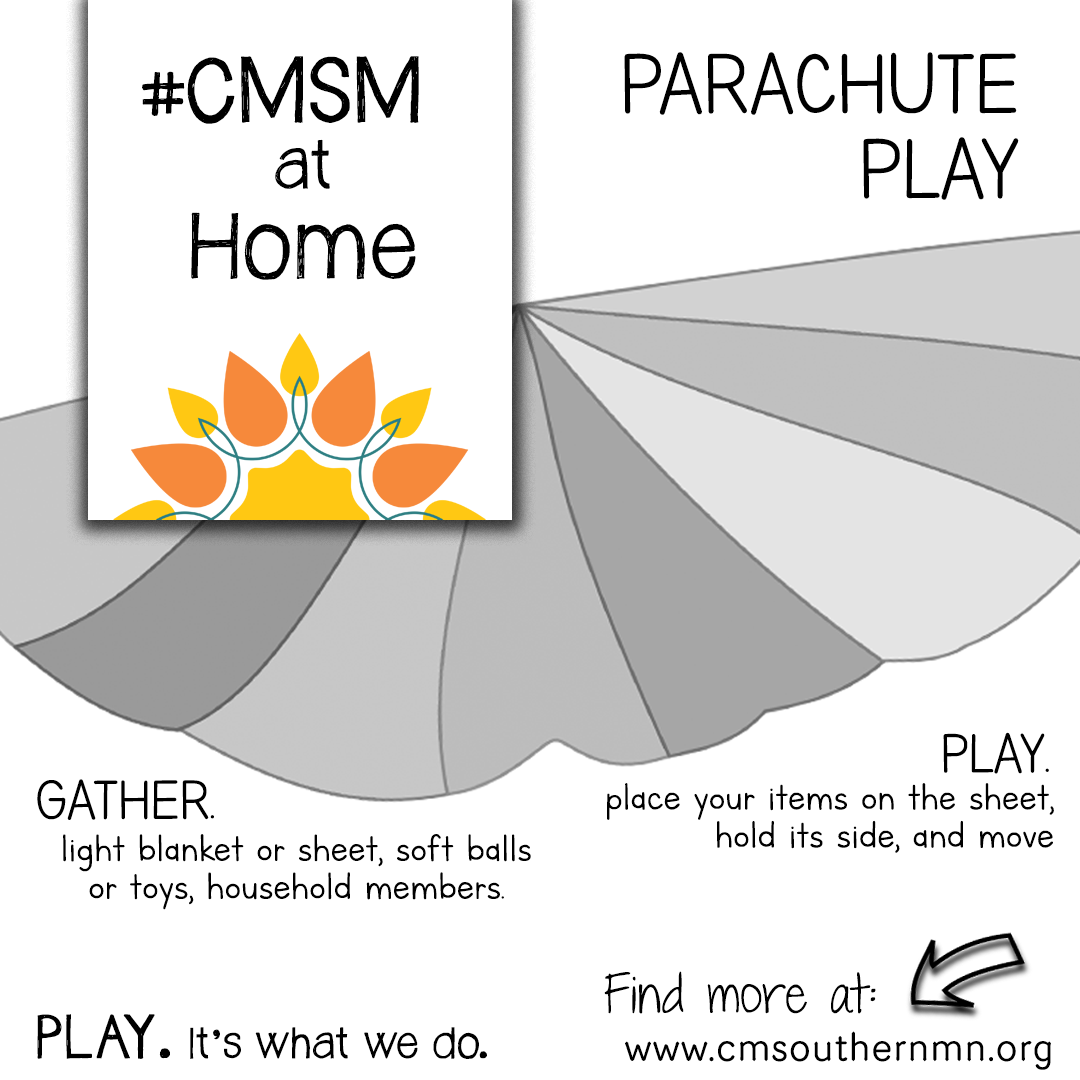 Parachute Play kids activity from the Children's Museum of Southern Minnesota