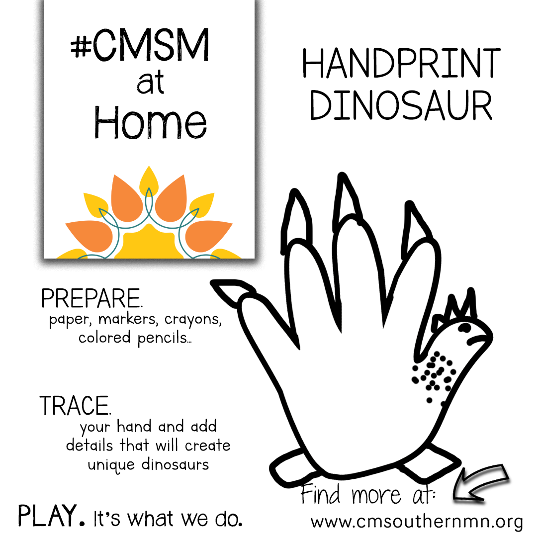 Handprint Dinosaur | CMSMatHome