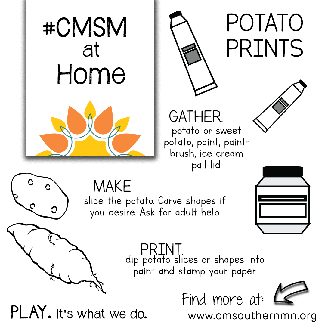 Potato Prints | CMSM at Home