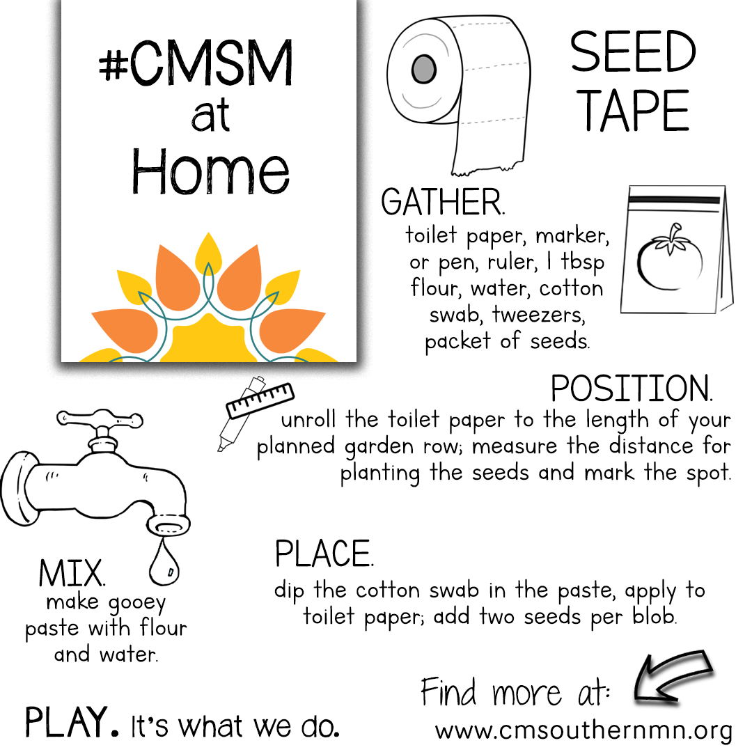 CMSM at Home | Seed Tape activity