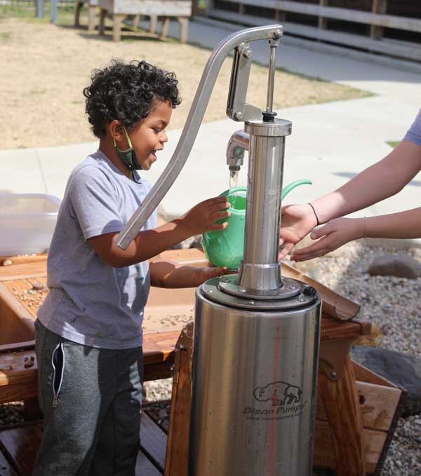 Water play at the Children's Museum in Mankato