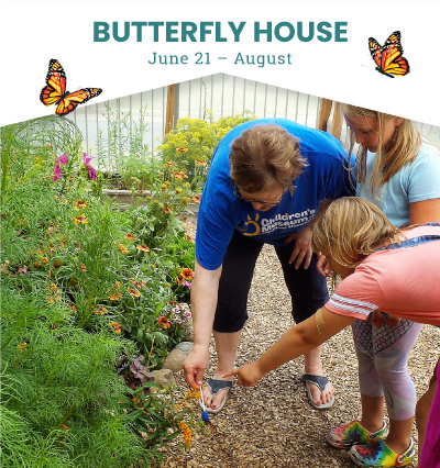 Monarch Butterfly exhibit at the Children's Museum of Southern Minnesota in Mankato