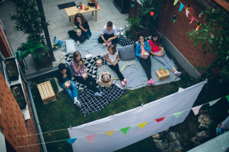 Watch an outdoor movie in your own backyard