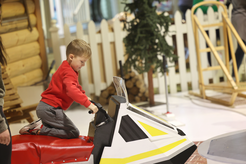 Snowmobiling in A Northwoods Winter at the Children's Museum in Mankato