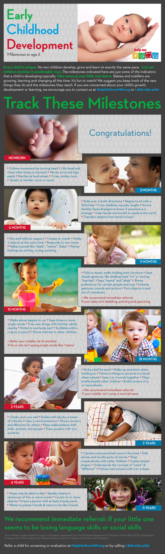 Help Me Grown Social-Emotional Milestones