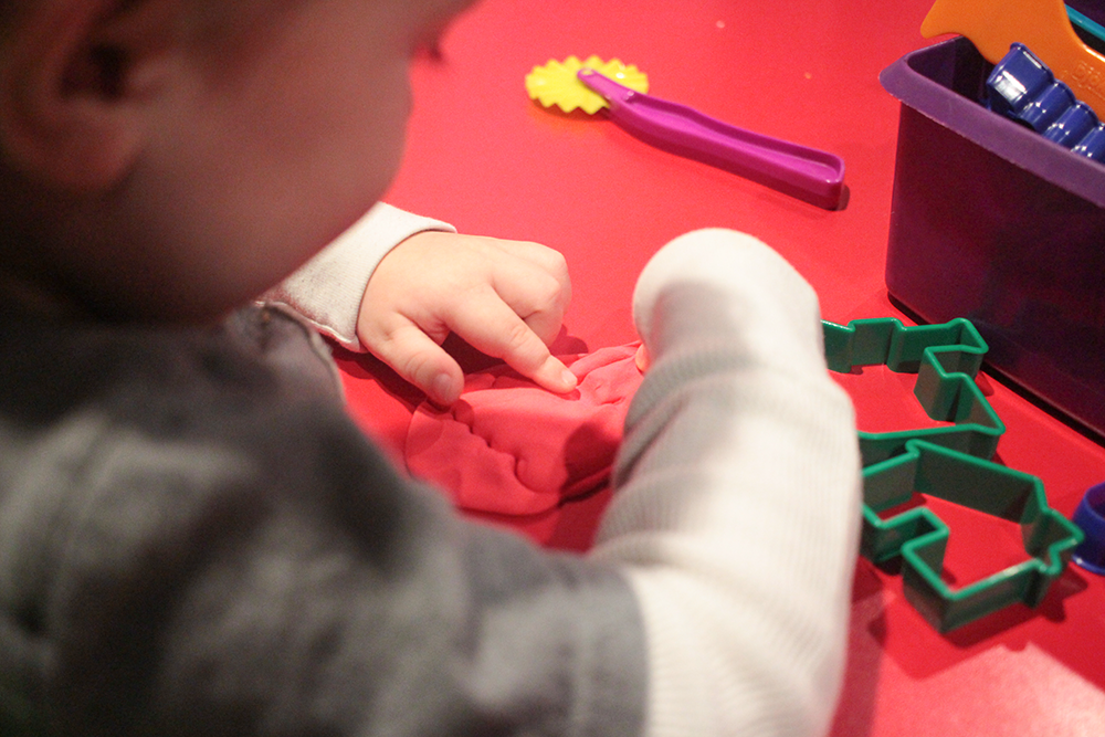sensory play indoors at home winter activity for kids