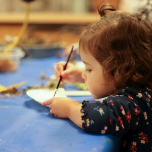 Creating art at the Childrens Museum Art Explorers
